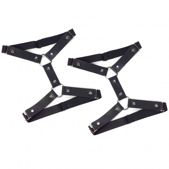Гартери на ногу із натуральної шкіри Art of Sex - Kristina Leg Garters (2 шт), цвет Чорний Гартери на ногу із натуральної шкіри Art of Sex - Kristina Leg Garters (2 шт), цвет Чорний