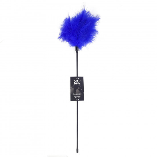 Лоскітка синя Art of Sex - Feather Paddle, перо молодого індика Лоскітка синя Art of Sex - Feather Paddle, перо молодого індика