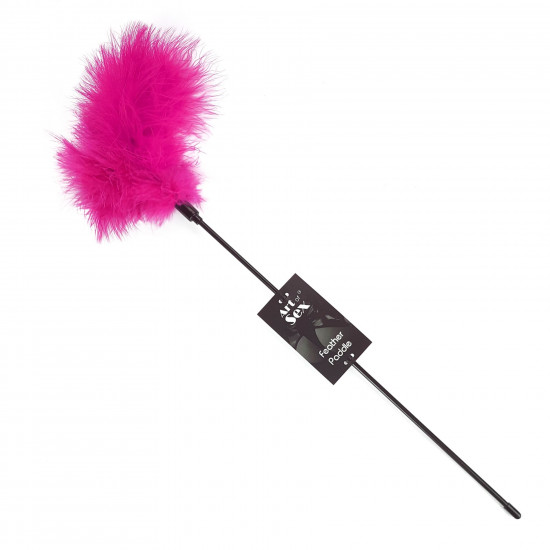 Лоскітка темно-рожева Art of Sex - Feather Paddle, перо молодого індика Лоскітка темно-рожева Art of Sex - Feather Paddle, перо молодого індика