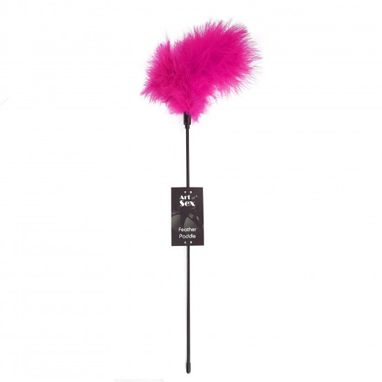 Лоскітка темно-рожева Art of Sex - Feather Paddle, перо молодого індика Лоскітка темно-рожева Art of Sex - Feather Paddle, перо молодого індика