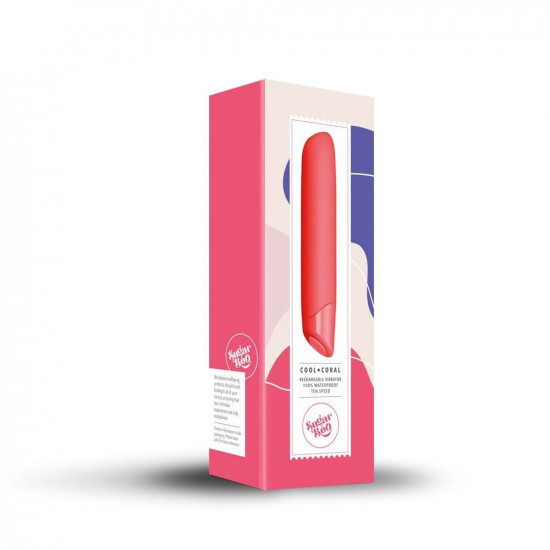 Вібратор SugarBoo Cool Coral, 10 рівнів інтенсивності Вібратор SugarBoo Cool Coral, 10 рівнів інтенсивності