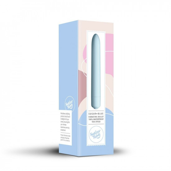 Мінівібратор SugarBoo Sugar Blue, 10 рівнів інтенсивності Мінівібратор SugarBoo Sugar Blue, 10 рівнів інтенсивності