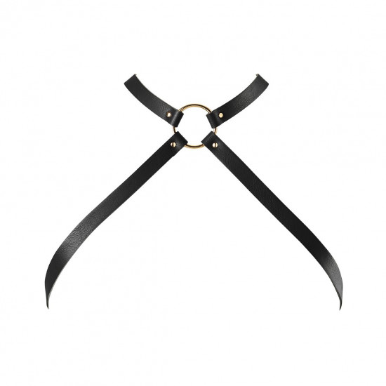 Портупея з екошкіри Bijoux Indiscrets MAZE — Cross Chest Harness Black Портупея з екошкіри Bijoux Indiscrets MAZE — Cross Chest Harness Black