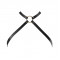Портупея з екошкіри Bijoux Indiscrets MAZE — Cross Chest Harness Black