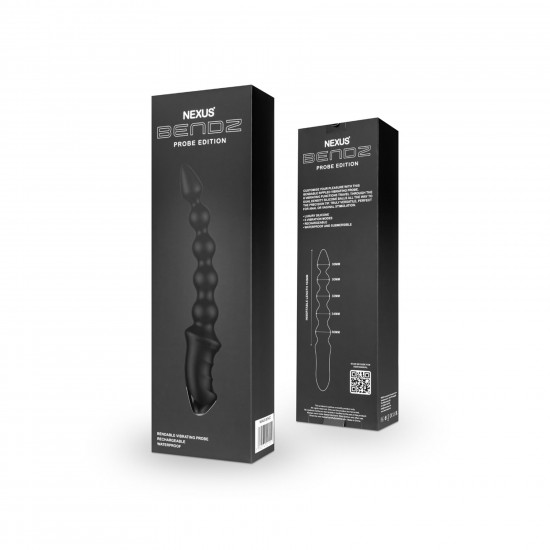 Анальний вібратор-намисто Nexus BENDZ Bendable Vibrator Probe Edition, ефект пам’яті форми Анальний вібратор-намисто Nexus BENDZ Bendable Vibrator Probe Edition, ефект пам’яті форми