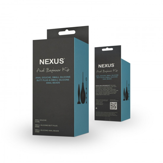 Набір новачка для анальної стимуляції Nexus ANAL BEGINNER KIT, спринцівка 224 мл, анальне намисто 20 Набір новачка для анальної стимуляції Nexus ANAL BEGINNER KIT, спринцівка 224 мл, анальне намисто 20