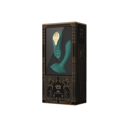 Смарт-вибратор в трусики Zalo - AYA Turquoise Green, насадка и пульт ДУ