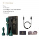 Вібромасажер з насадками Zalo — Kyro Wand Turquoise Green Вібромасажер з насадками Zalo — Kyro Wand Turquoise Green
