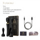 Вібромасажер з насадками Zalo — Kyro Wand Obsidian Black Вібромасажер з насадками Zalo — Kyro Wand Obsidian Black