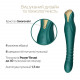 Смартвібратор-пульсатор Zalo — King Turquoise Green, кристал Swarovski Смартвібратор-пульсатор Zalo — King Turquoise Green, кристал Swarovski