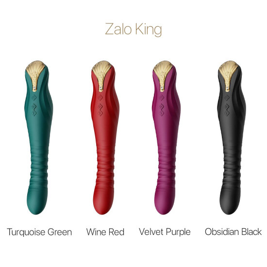 Смартвібратор-пульсатор Zalo — King Wine Red, кристал Swarovski Смартвібратор-пульсатор Zalo — King Wine Red, кристал Swarovski