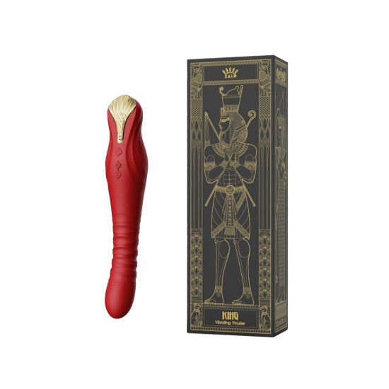 Смартвібратор-пульсатор Zalo — King Wine Red, кристал Swarovski Смартвібратор-пульсатор Zalo — King Wine Red, кристал Swarovski