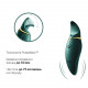Вібратор 2в1 з язичком Zalo — Hero Jewel Green, кристал Swarovski Вібратор 2в1 з язичком Zalo — Hero Jewel Green, кристал Swarovski