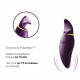 Вібратор 2в1 з язичком Zalo — Hero Twilight Purple, кристал Swarovski Вібратор 2в1 з язичком Zalo — Hero Twilight Purple, кристал Swarovski