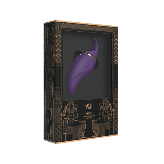 Вібратор 2в1 з язичком Zalo — Hero Twilight Purple, кристал Swarovski Вібратор 2в1 з язичком Zalo — Hero Twilight Purple, кристал Swarovski