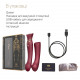 Смартвібратор 3в1 Zalo — Queen Wine Red, пульсівна перлина та вакуум, кристал Swarovski Смартвібратор 3в1 Zalo — Queen Wine Red, пульсівна перлина та вакуум, кристал Swarovski