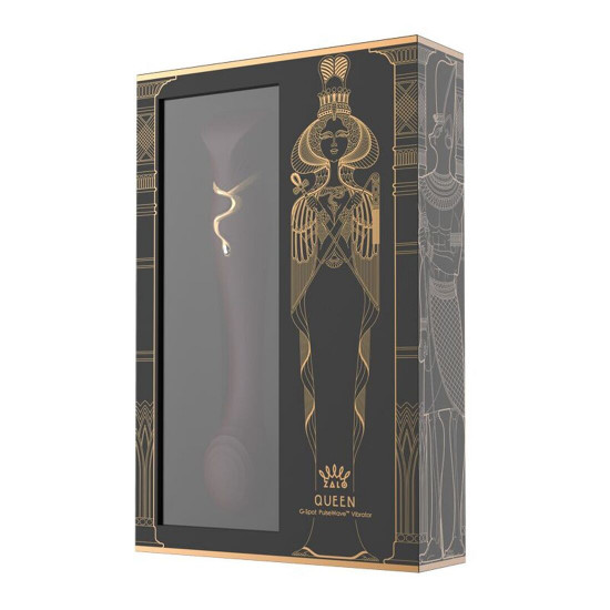 Смартвібратор 3в1 Zalo — Queen Wine Red, пульсівна перлина та вакуум, кристал Swarovski Смартвібратор 3в1 Zalo — Queen Wine Red, пульсівна перлина та вакуум, кристал Swarovski