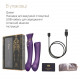 Смартвібратор 3в1 Zalo — Queen Twilight Purple, пульсівна перлина та вакуум, кристал Swarovski Смартвібратор 3в1 Zalo — Queen Twilight Purple, пульсівна перлина та вакуум, кристал Swarovski
