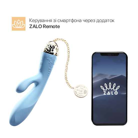 Смартвібратор-кролик Zalo — Rosalie Royal Blue Смартвібратор-кролик Zalo — Rosalie Royal Blue