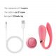 Смартвібратор для пар Zalo Fanfan set Rouge Pink, пульт ДК Смартвібратор для пар Zalo Fanfan set Rouge Pink, пульт ДК