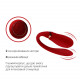 Смартвібратор для пар Zalo Fanfan set Bright Red, пульт ДК Смартвібратор для пар Zalo Fanfan set Bright Red, пульт ДК