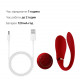 Смартвібратор для пар Zalo Fanfan set Bright Red, пульт ДК Смартвібратор для пар Zalo Fanfan set Bright Red, пульт ДК