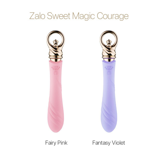Вібратор для точки G із підігрівом Zalo Sweet Magic - Courage Fantasy Violet Вібратор для точки G із підігрівом Zalo Sweet Magic - Courage Fantasy Violet