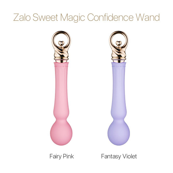 Вібромасажер із підігрівом Zalo Sweet Magic - Confidence Wand Fairy Pink Вібромасажер із підігрівом Zalo Sweet Magic - Confidence Wand Fairy Pink