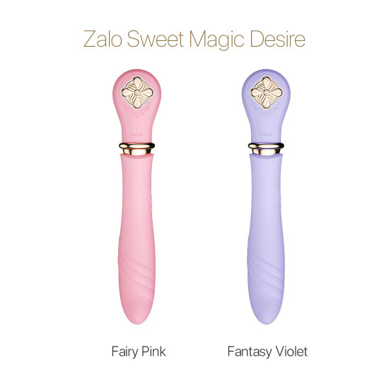 Пульсатор із підігрівом Zalo Sweet Magic - Desire Fairy Pink, турбо режим Пульсатор із підігрівом Zalo Sweet Magic - Desire Fairy Pink, турбо режим