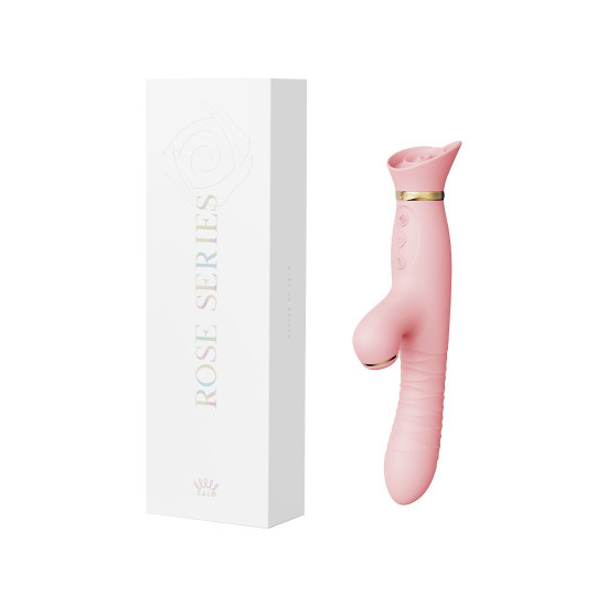 Пульсатор-вібратор із вакуумною стимуляцією клітора Zalo - ROSE Thruster Strawberry Pink Пульсатор-вібратор із вакуумною стимуляцією клітора Zalo - ROSE Thruster Strawberry Pink