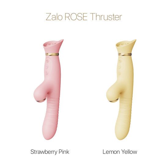 Пульсатор-вібратор із вакуумною стимуляцією клітора Zalo - ROSE Thruster Lemon Yellow Пульсатор-вібратор із вакуумною стимуляцією клітора Zalo - ROSE Thruster Lemon Yellow