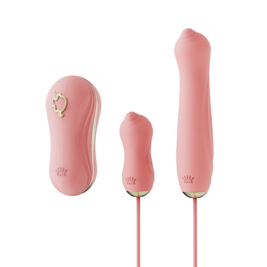 Набір 3в1 Zalo — UNICORN Set Pink, віброяйце, пульсатор, вакуумний стимулятор Набір 3в1 Zalo — UNICORN Set Pink, віброяйце, пульсатор, вакуумний стимулятор