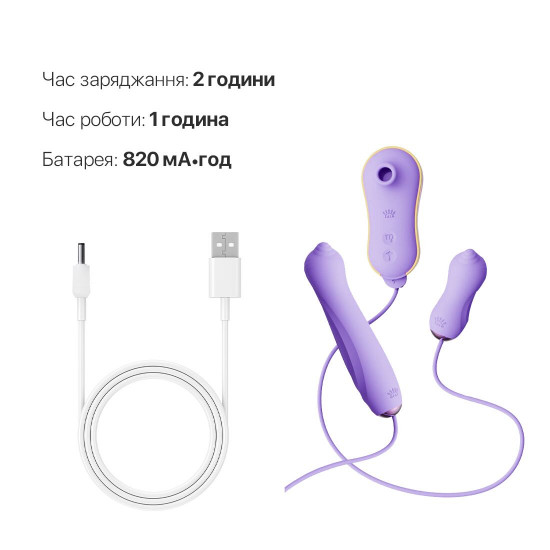 Набір 3в1 Zalo — UNICORN Set Violet, віброяйце, пульсатор, вакуумний стимулятор Набір 3в1 Zalo — UNICORN Set Violet, віброяйце, пульсатор, вакуумний стимулятор