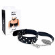 Нашийник з повідцем із натуральної шкіри із заклепками Art of Sex - Jenna Collar with Leash, чорний Нашийник з повідцем із натуральної шкіри із заклепками Art of Sex - Jenna Collar with Leash, чорний