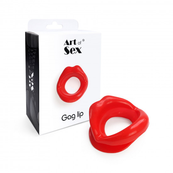 Кляп у формі губ Art of Sex - Gag lip, Червоний Кляп у формі губ Art of Sex - Gag lip, Червоний