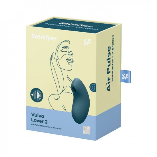 Вакуумний вібратор Satisfyer Vulva Lover 2 Blue Вакуумний вібратор Satisfyer Vulva Lover 2 Blue