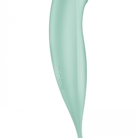 Смарт-вібратор для клітора з вакуумною стимуляцією Satisfyer Twirling Pro+ Mint Смарт-вібратор для клітора з вакуумною стимуляцією Satisfyer Twirling Pro+ Mint