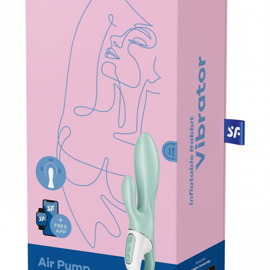 Смарт вібратор-кролик Satisfyer Air Pump Bunny 5+, надувається Смарт вібратор-кролик Satisfyer Air Pump Bunny 5+, надувається