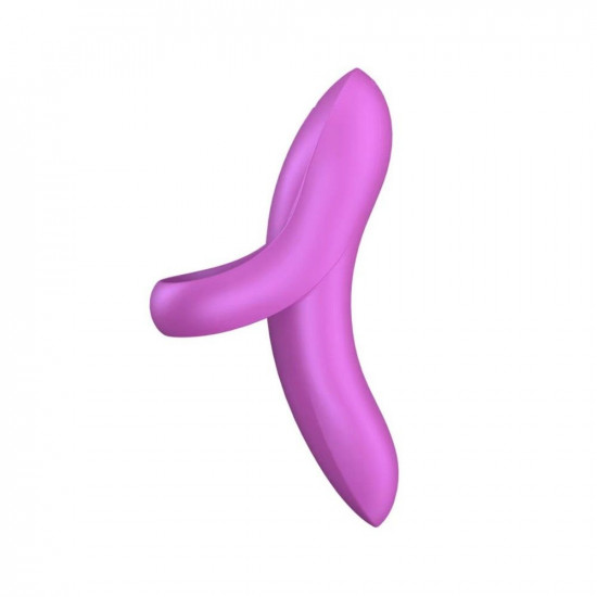 Вібратор на палець Satisfyer Bold Lover Dark Pink, гнучкий Вібратор на палець Satisfyer Bold Lover Dark Pink, гнучкий