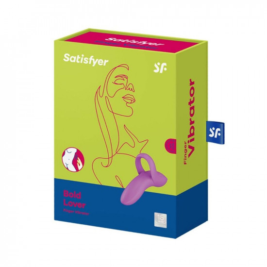 Вібратор на палець Satisfyer Bold Lover Dark Pink, гнучкий Вібратор на палець Satisfyer Bold Lover Dark Pink, гнучкий