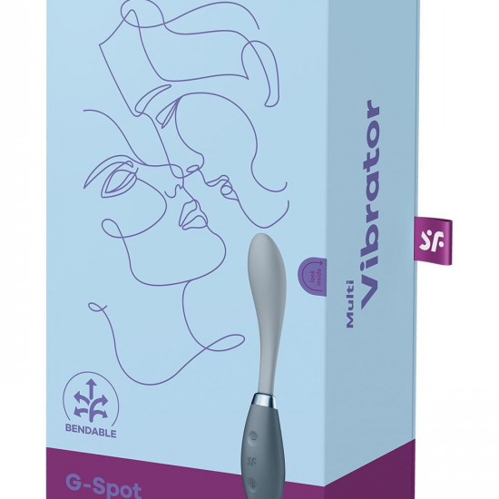 Вібратор Satisfyer G-Spot Flex 3 Grey, гнучкий стовбур із фіксацією положення Вібратор Satisfyer G-Spot Flex 3 Grey, гнучкий стовбур із фіксацією положення