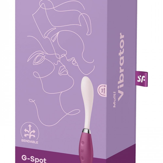 Вібратор Satisfyer G-Spot Flex 3 Red, гнучкий стовбур із фіксацією положення Вібратор Satisfyer G-Spot Flex 3 Red, гнучкий стовбур із фіксацією положення