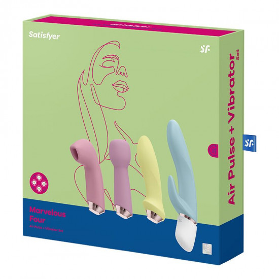 Подарунковий набір секс-іграшок Satisfyer Marvelous Four Подарунковий набір секс-іграшок Satisfyer Marvelous Four