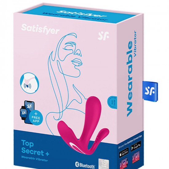 Подвійний смартвібратор у трусики Satisfyer Top Secret+ Pink Подвійний смартвібратор у трусики Satisfyer Top Secret+ Pink