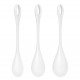 Набір йоні намистин Satisfyer Yoni Power 1 White, діаметр 2-2,5-3см, вага 22-46-74гр Набір йоні намистин Satisfyer Yoni Power 1 White, діаметр 2-2,5-3см, вага 22-46-74гр