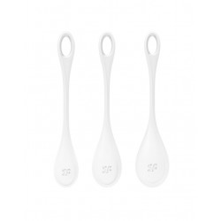 Набір йоні намистин Satisfyer Yoni Power 1 White, діаметр 2-2,5-3см, вага 22-46-74гр