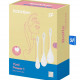 Набір йоні намистин Satisfyer Yoni Power 1 White, діаметр 2-2,5-3см, вага 22-46-74гр Набір йоні намистин Satisfyer Yoni Power 1 White, діаметр 2-2,5-3см, вага 22-46-74гр