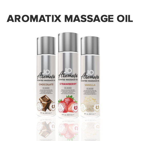 Натуральна масажна олія System JO Aromatix — Massage Oil — Strawberry 120 мл Натуральна масажна олія System JO Aromatix — Massage Oil — Strawberry 120 мл