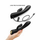 Вібратор-кролик з підігрівом Dorcel FLEXI RABBIT BLACK, гнучкий стовбур Вібратор-кролик з підігрівом Dorcel FLEXI RABBIT BLACK, гнучкий стовбур
