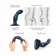 Дилдо Strap-On-Me DILDO PLUG SNAKY METALLIC BLUE, розмір M, діаметр 4 см, ввідна довжина 15,3 см Дилдо Strap-On-Me DILDO PLUG SNAKY METALLIC BLUE, розмір M, діаметр 4 см, ввідна довжина 15,3 см
